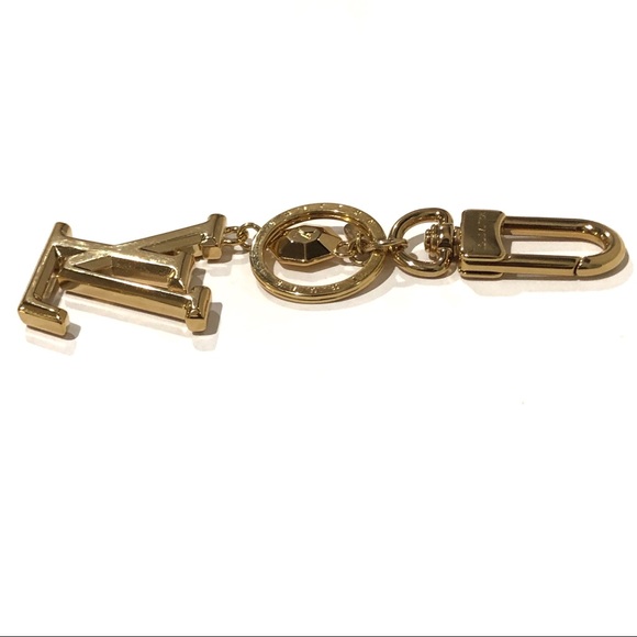 Auth Louis Vuitton Facettes M65216 Logo Gold Key & Bag Charm Keychain Key Holder - Picture 11 of 15